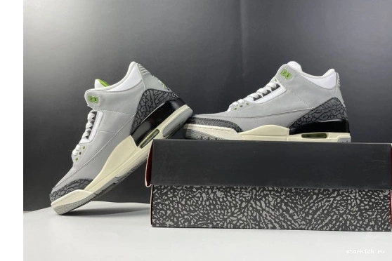 Chlorophyll Jordan Retro 3 136064-006 136064-006 Air 0429